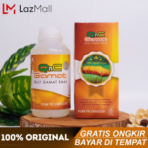 Qnc Jelly Gamat Original Asli (Resmi) QnC Jelly Gamat Emas Isi 300 ml - Jeli Gamat - Jelly Gamat - Qnc Gamat 100% Terlaris - Gnc Jelli Jelly Gamet Luxor Herbal Multikhasiat Qnc Gamat 100% Terlaris Produk Original Bergaransi