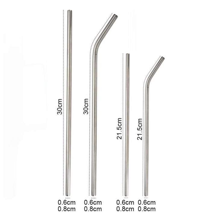 GAN%201Pcs%20Drinking%20Stainless%20Steel%20Straws%20Silver%20Straight%20Bent%20Replacement%20Straw%20Durable%20Reusable%20Cup%20Straw%20for%20Stanley%2030oz%2040oz%20Tyeso%20Cup%20-%20Image%202