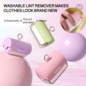 🔥Big Discount🔥Portable Sticky Hair Remover Roller Mini Clothes Dopamine Color Washable Lint Roller Portable Fabric Hair Remover Mini Handbag Size Sticky Roller Refillable Clothes Fuzz Remover For Travel Washable Lint Roller