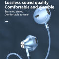 【Type-C Earphone】BlueWow Noise Canceling In-Ear Wired Headphones Stereo Earbuds Sports Earphones Wired Headset For Smartphones. 