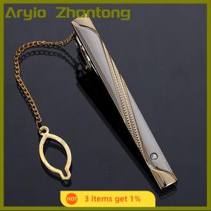 Aryio Men Metal Simple Necktie Buckle Color Tie Bar Clasp Clip Clamp Ties Pin Fashion Exquisite Jewelry For Wedding Gift