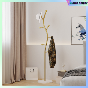 Tree-shaped Coat Rack Luxury Clothes Rack Bedroom Plate Rock Base Stand Hanger Rack