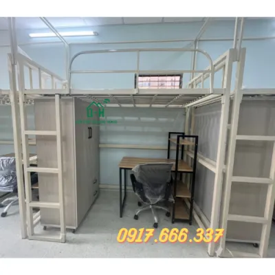 Giường 1 tầng sắt hộp 4X4 giá rẻ dành cho KTX nhà trọ sinh viên tối ưu không gian giao hàng tận nơi