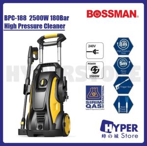 BOSSMAN 2500W 180Bar High Pressure Cleaner/Pembersih Tekanan Tinggi BPC-188