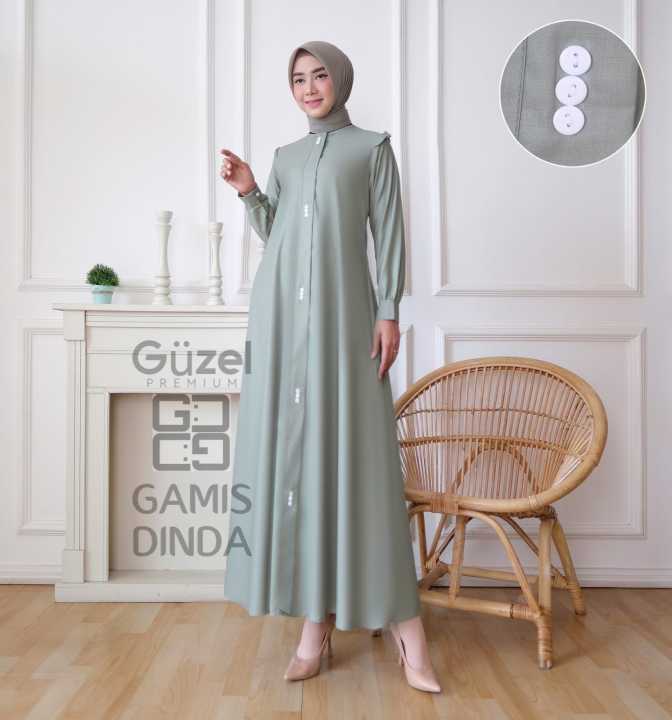 MARIFA25 COLLECTION// GAMIS DINDA KATUN TOYOBO PREMIUM QUALITY// POLOS ...