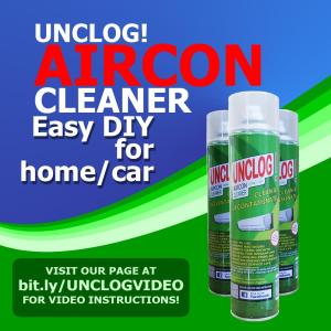 UNCLOG! Aircon Cleaner: A 12Hrs Packed Solution for Home & Car AC