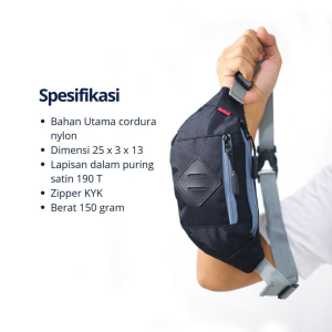 Tas Selempang Bahu Ultimate Slingbag Premium Pria Wanita Original Bimo Waistbag Waterproof