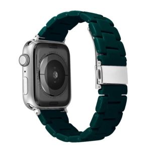 Fashion Resin Watch Strap for Apple Watch Band 45mm 40mm 41mm 49mm 42mm Wristband for Iwatch Ultra Ultra2 Series 9 8 7 6 5 4 SE Bracelet