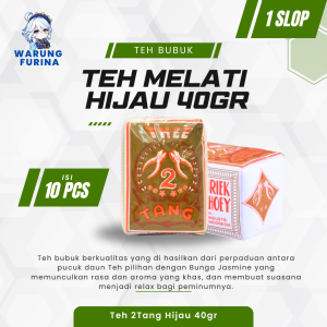 Teh Melati Besar 2Tang Jasmine Tea Hijau 40gr [1 slop / 10 pcs]
