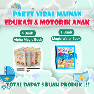 Paket Mainan Edukasi Anak Super Lengkap 5in1 | Set Kado Hadiah Cewek Cowok
