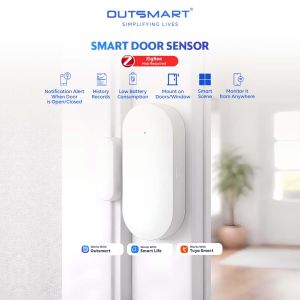 Outsmart Zigbee Smart Home Door Sensor – Window Security Alarm with Real-Time Notifications