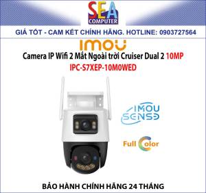 Camera IMOU IP Wifi 2 Mắt Ngoài trời Cruiser Dual 2 10MP - IPC-S7XEP-10M0WED