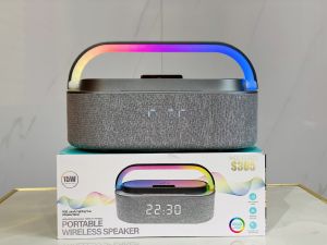 [Loa nghe nhạc decod phòng giá rẻ ] Loa nghe nhạc Bluetooth S305  kết nối đa dạng  loa nghe nhạc xem giờ sạc nhanh 15W Nghe đài Báo thức  tiện lợi kèm đèn led cực đẹp