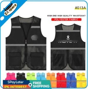 Reflective Safety Workwear Vest Customized Customized Logo Mesh Vest Professional Uniform