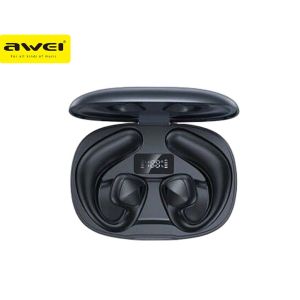 Awei T67 Sports Wireless  Bluetooth Headset Air Conduction Earphone with Charging Case HiFi Stereo Long Battery Life