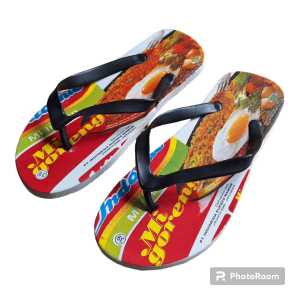 kamiliku Sandal jepit pria dewasa printing motif Indomie goreng dan kopi kopian