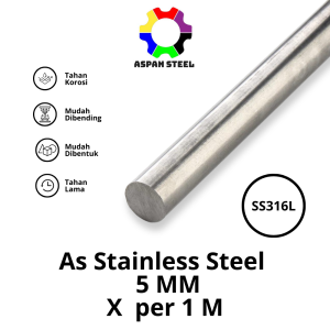 As 5mm stainless steel 316