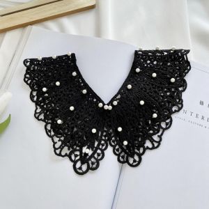 KODUS Pearl Lace Fake Collar Dress Decorative Shoulder Doll Collar Decoration Shirt Collar DIY Clothes Accessories Shawl Women/Girls