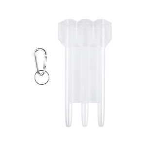 Portable Nylon Dart Box Plastic Transparent Dart Case With Lock Buckle for Steel Soft Tip Darts