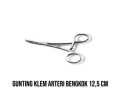 Gunting Klem Arteri Bengkok 12,5 Cm Pean Bengkok 12,5 Cm Clamp Artery 12,5 Cm Stainless. 