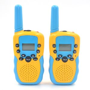 【SKIT SG】T-388 Kids Walkie Talkie 2pcs Set / 3pcs Set Two Way Radio 22 Channels Push To Talk Long Range 3-5KM LCD Screen Flashlight Portable Communication Toy for Children Outdoor Adventure Camping Hiking Family Game Gift