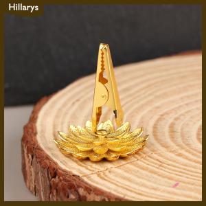 [Hillarys] 1Pc Incense Stick Holder Mini Lotus Fragrance Clip Incense Cones Censer Teahouse Sandalwood Base Home Decor