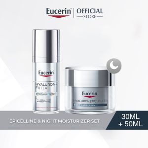 Eucerin Hyaluron-Filler Epicelline® Serum & Night Moisturizer Set | Epicelline Serum 30ml + Night Cream 50ml