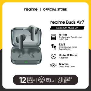 realme Buds Air7 (12.4mm Deep Bass Driver | 52dB Smart Active Noise Cancellation | Up to 52 Hours of Playback)