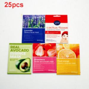 QUANSEN 5 25Pcs Cute Mini Items Facial Mask Set Skin Care Combination Miniatures Simulation Bathroom Supplies Toys For Girls