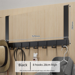 Door Rear Hook Clothes Rack Door Punch-Free Bedroom Long Hanger Clothes Storage Hook Door Rear Storage Clothes Hook
