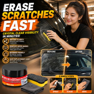 Glass Scratch Repair Car Glass Repair Scratch Removal Cream Nano-Grade Glass Polishing Paste Windshield Window Surface Care Home Car DIY Repair Tool