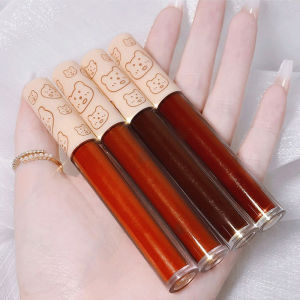 4Pcs/set Matte Lip Tint Moisturizing Long-Lasting Lip Gloss Lip Tint Set Liptint Liquid Lip Glaze Lip Makeup Kit