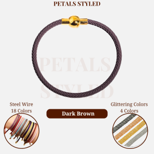 【PETALS_STYLED】 Steel Wire Glittering Stainless Steel Ball Magnetic Charm Bracelet 不锈钢钢丝绳网水钻手绳