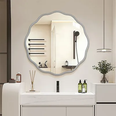 cermin kamar mandi bergelombangCermin Dinding Aestheticcermin besar