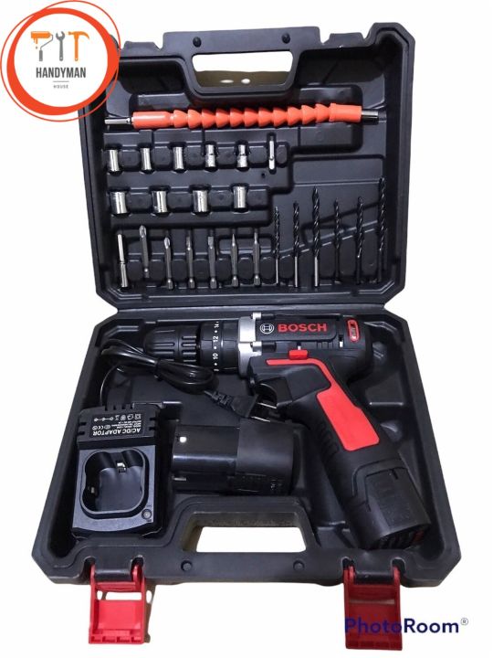 Handyman House ลด 50 สว่านไร้สายBOSCH สว่านกระแทกไร้สาย + เจาะปูนได้มีระบบกระแทก (มีปลายทาง