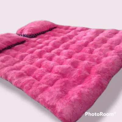 Kasur Gender Lantai Bulu Rasfur TebaL Halus Lembut 2 Bantal 170x130 180x140 Santai Depan Tv