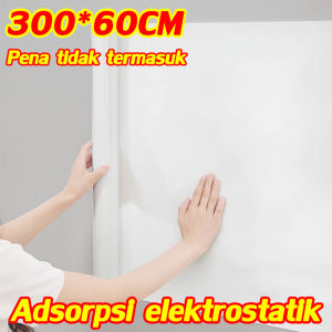 Efisiensi kantor hingga 5 kali lipat Penebalan yang dapat dilepas yang dapat ditulis ulang Kantor pengajaran Adsorpsi elektrostatik 60cm X 300cm Sticker White Stiker Wallpaper White board for wall wallpaper Blackboard wall stickers