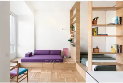 【SG Local Contractor】【Custom Furniture】Customized Storage Bedframe with Book shelf/ Room divider