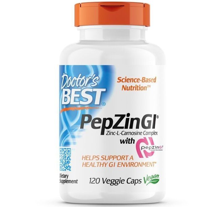 Doctor's Best, PepZin GI, ZincLCarnosine Complex, 120 Veggie Caps Lazada