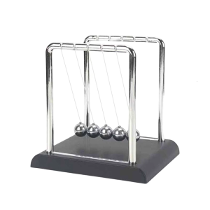 5ลูกปัดเม็ดใหญ่ตกแต่งสำนักงานของเล่นตั้งโต๊ะลูกบอลแท่นปรับสมดุลของนิวตันสำหรับการเรียนรู้ฟิสิกส์และ Relief ความเครียด