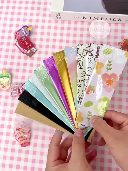 Swa100 300PCs open top aluminum foil liquid bags heat sealing