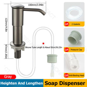 360° Rotate Kitchen Sink Detergent Dispenser WithTray Household Dishwashing Liquid Soap Dispenser Extension Tube With Water Pump