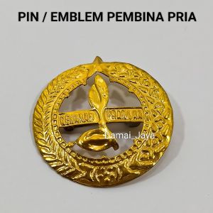 Emblem / Pin Peci Pembina Pramuka pria dan wanita