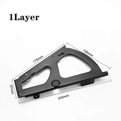 2Buah Engsel Rak Sepatu 1/2 Susun Braket Rak Sepatu Putar Shoes Drawer Cabinet Hinges Frame Alat Membuat Rak Sepatu