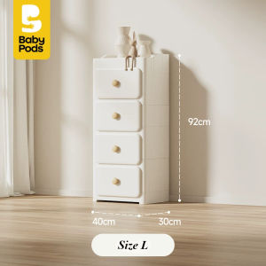 Tủ đựng quần áo đồ chơi tủ đầu giường đa năng cho bé Babypods nhựa nguyên sinh cao cấp mẫu Buckle