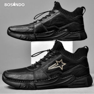 Bosindo - Sepatu B14/Sepatu Pria Gaya Inggris sepatu pria kasual sepatu pria trendi/sepatu boots dewasa laki laki keren/Sepatu pria keren terbaru original asli/sepatu kekinian pria/sepatu kasual sneakers pria/sepatu pria keren original asli-{COD}