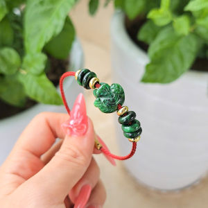 Q1965 Vòng ngũ điếu hồ ly Cẩm Thạch Sơn Thủy đeo tay nổi bần bật của các chị đây rồi không kén mệnh - Phong Thuỷ TUDO