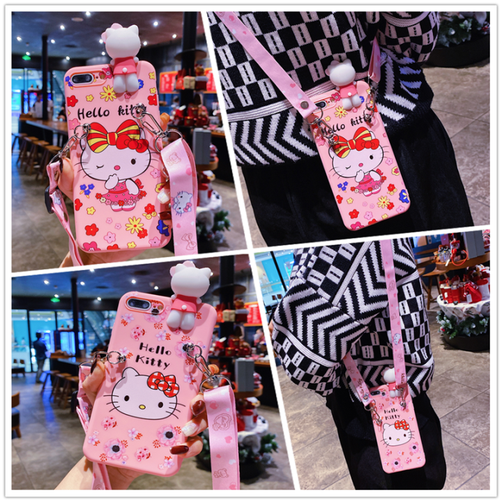 Realme C3 5i 5S 6i Casing for Girls Phone Case 3D Cartoon Hello - Main Image