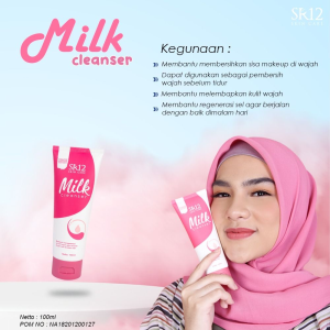 Milk Cleanser SR12 Pembersih Wajah yang Ampuh Mengangkat Sisa Makeup dan Kotoran di Wajah