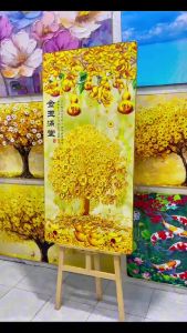 Tranh Cây Kim Tiền Tranh Tài Lộc Tranh Phú Quý Tranh Canvas Tranh Tráng Gương Tranh Trang Trí